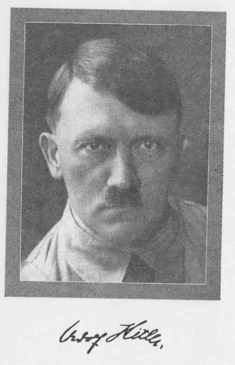 My Struggle (Mein Kampf) by Adolf Hitler - Hitler's Face and Autograph